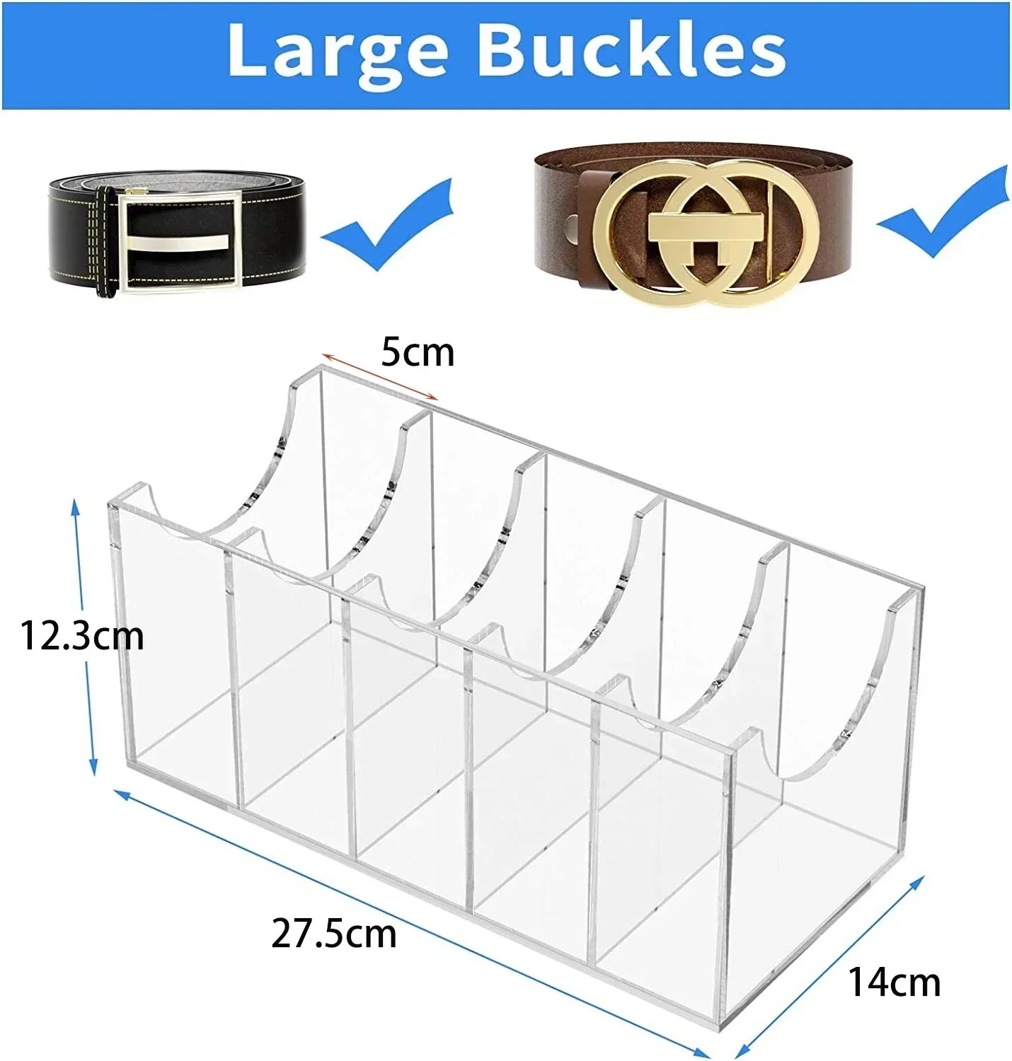 Organizador de Cintos Acrílico Premium