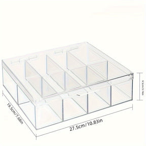 Caixa Acrílico Organizadora de Chá