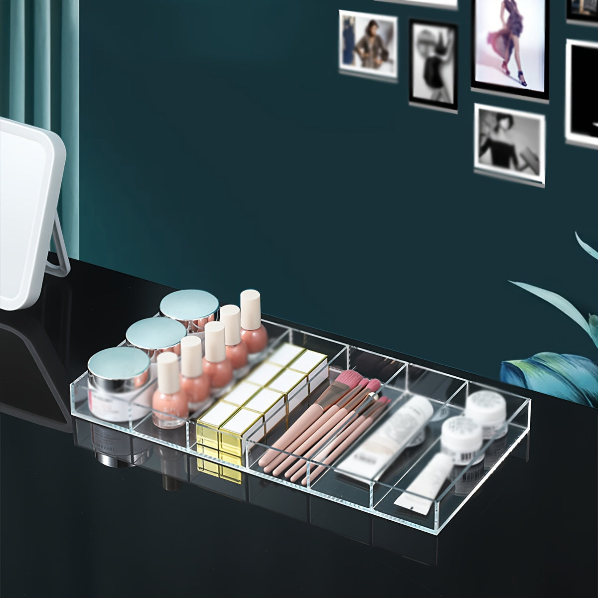 Organizador de Óculos em Acrílico Transparente – 6 Compartimentos Premium